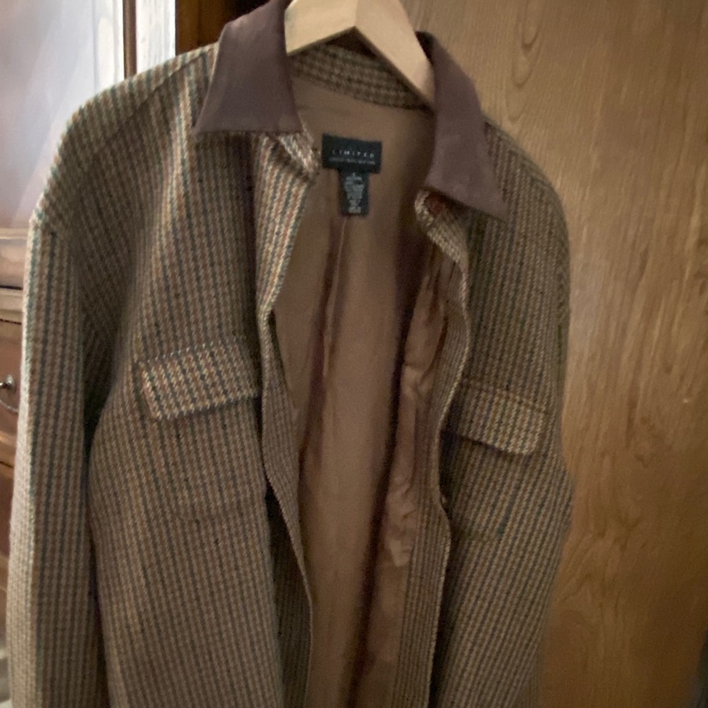 LIMITED Brown Plaid Blazer